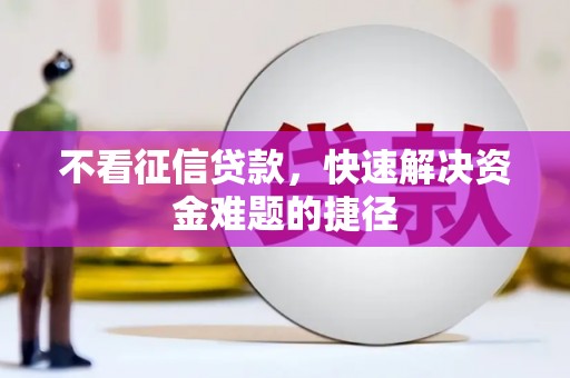 永清不看征信贷款，快速解决资金难题的捷径