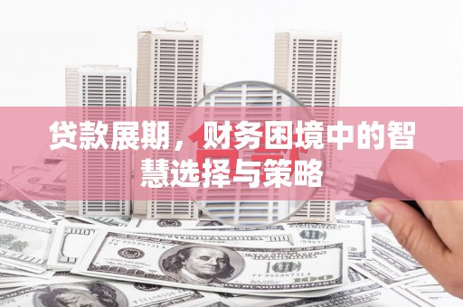 永清贷款展期，财务困境中的智慧选择与策略