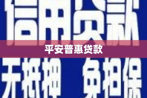 永清平安普惠贷款