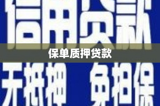 永清保单质押贷款