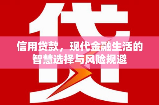 永清信用贷款，现代金融生活的智慧选择与风险规避