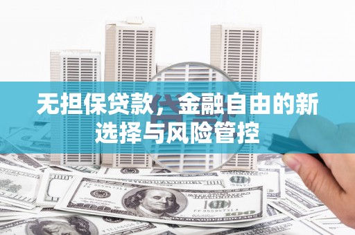 永清无担保贷款，金融自由的新选择与风险管控
