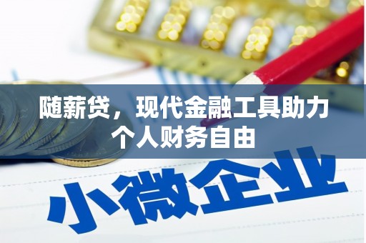 永清随薪贷，现代金融工具助力个人财务自由