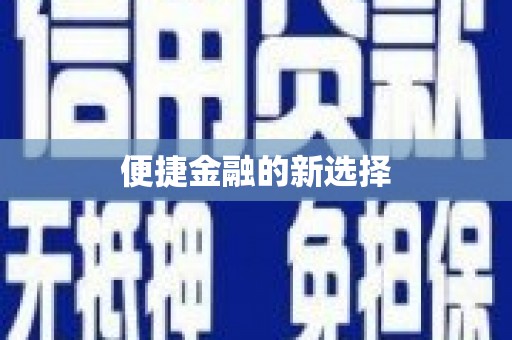 永清便捷金融的新选择