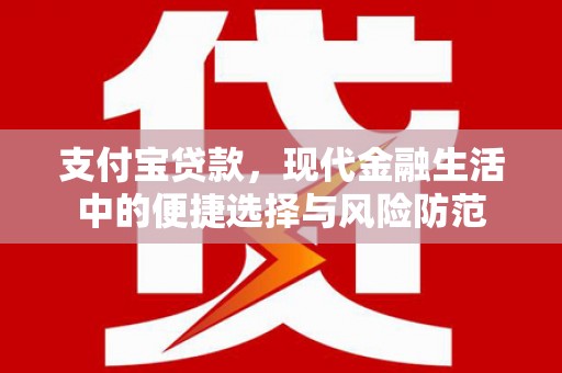永清支付宝贷款，现代金融生活中的便捷选择与风险防范
