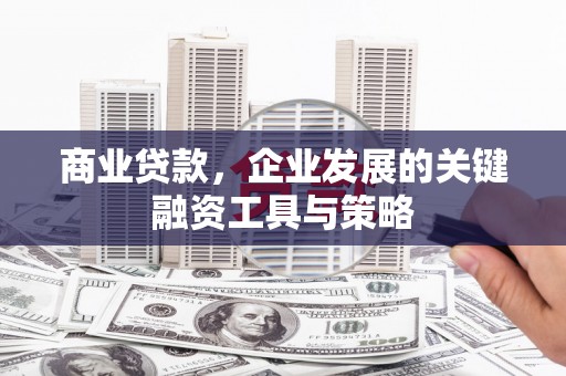 永清商业贷款，企业发展的关键融资工具与策略