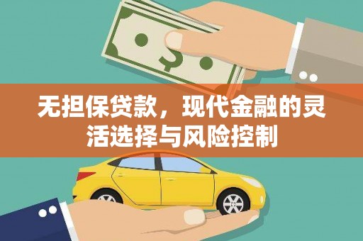 永清无担保贷款，现代金融的灵活选择与风险控制
