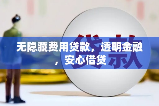 永清无隐藏费用贷款，透明金融，安心借贷