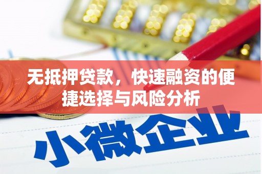 永清无抵押贷款，快速融资的便捷选择与风险分析
