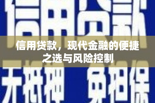 永清信用贷款，现代金融的便捷之选与风险控制
