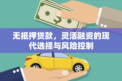 永清无抵押贷款，灵活融资的现代选择与风险控制