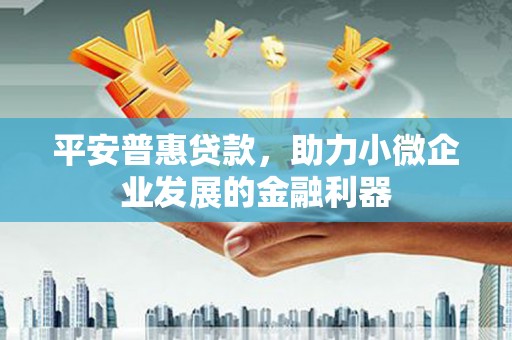 永清平安普惠贷款，助力小微企业发展的金融利器