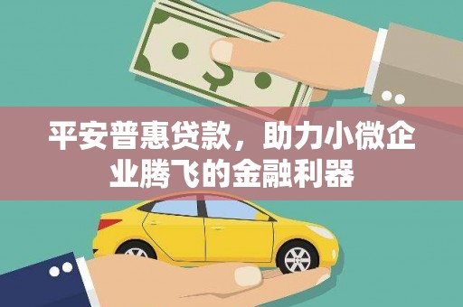 永清平安普惠贷款，助力小微企业腾飞的金融利器