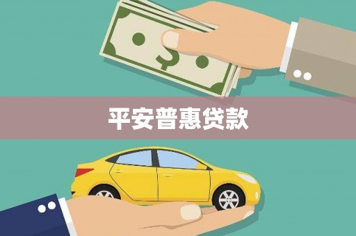 永清平安普惠贷款