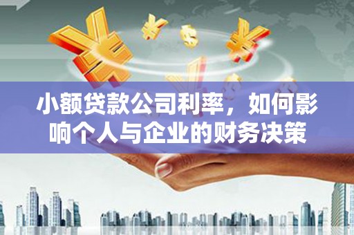 永清小额贷款公司利率，如何影响个人与企业的财务决策