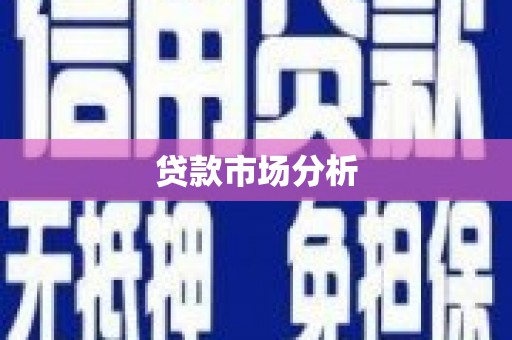 永清贷款市场分析