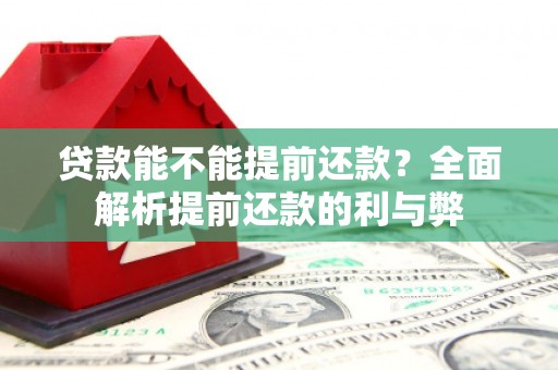 永清贷款能不能提前还款？全面解析提前还款的利与弊