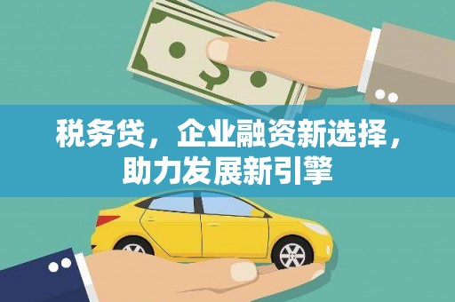 永清税务贷，企业融资新选择，助力发展新引擎