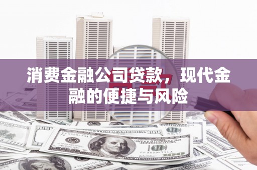 永清消费金融公司贷款，现代金融的便捷与风险