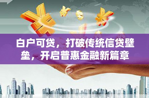 永清白户可贷，打破传统信贷壁垒，开启普惠金融新篇章