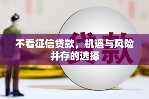 永清不看征信贷款，机遇与风险并存的选择