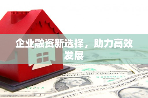 永清企业融资新选择，助力高效发展