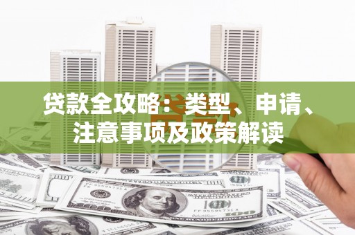永清贷款全攻略：类型、申请、注意事项及政策解读